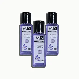 Clear Palm Herbal Aryurvedic Hand Sanitizer Pack of 3-50ml