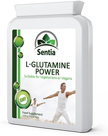 L-GLUTAMINE ★ Premium Quality ★ High Strength Vegan Amino Acid x 90 Vegetarian Capsules. Suitable for Vegetarians &amp; Vegans - 100% Satisfaction