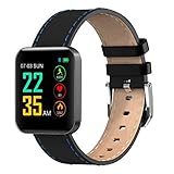 QINPIN 1,3'/1,54 '' Herzfrequenz Aktivität Schlaf Musiksteuerung wasserdicht Smartwatch Armband