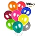 100 Stücke Luftballon, Aostar Luftballons Hochzeit Ballon Partyballon, Latexballons, Metallic Ballons, Farbige Ballons, Bunte Ballons für Hochzeits Geburtstagsfeier Fest Party - Sortierte Farben