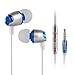Produktbild Mamum In-Ear-3,5-mm-Stereo-Kopfhörer, kabelgesteuert mit Mikrofon und Super Bass Einheitsgröße blau