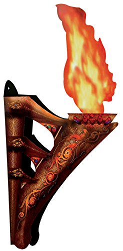 Preisvergleich Produktbild idealWigsNet 3-D-Wandfackel mit Flamme - 17 "