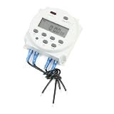 Histéresis: SOURCING MAP Interruptor de Tiempo AC/DC de 12V - Temporizador Programable de Pantalla de LCD Digital - CN101A