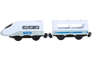 URFEDA Train électrique pour enfants, train locomotive à piles, train à grande vitesse, train du métro du monde, train de marchandises à vapeur classique pour enfants