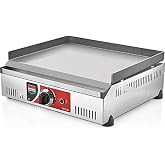 Miletto 50 cm Elektrikli Sanayi Tipi Pleyt Sac Izgara Barbek&uuml; - M50