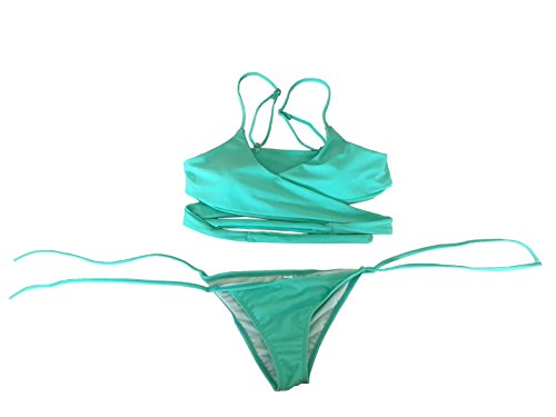 Moollyfox Frauen Tie Side Zwei Stücke Separate Normallacks Der Bikini Set Damen Schwimmanzug Badenanzug - 4