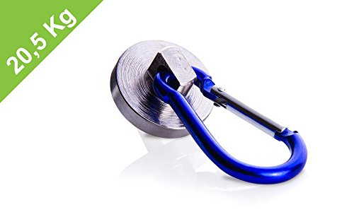 Neodym-Magnetsystem mit Karabinerhaken D=28mm für Industrie, Arbeit und Haushalt