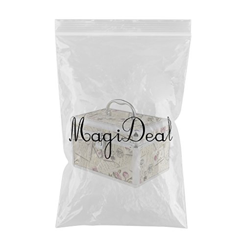 MagiDeal Aluminium Kosmetikkoffer Make-up Werkzeugkoffer Schminkkoffer Maße: 25 x 17 x 16cm Friseurkoffer Nagelstudio Beauty Case Elegantes Design Ideal Geschenk Damen Frauen - 2