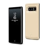 Protección completa: Hecho de material de TPU y PC de alta calidad, diseño completo de 360 grados, se adapta perfectamente Samsung Galaxy Note 8. Este cargador portátil protege contra arañazos y otros usos diarios. También puedes cargar la caja de la batería.
