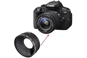 MASUNN 58 mm 0,45 X Grand-Angle Objectif Macro Caméra pour Canon EOS 350D 400D 450D 500D 1000D 550D 600D 1100D DSLR