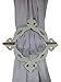 Gift for Christmas or Birthday to Your Loved Ones Country Style Rustic Set of 2 Wooden Curtain Tiebacks Holdbacks Binds, Home Decorative