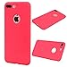 Produktbild Nancen Case Apple iPhone 7 Plus / 8 Plus (5,5 Zoll) Handy Hülle Einfarbig Rot. Weich TPU Silikon Case