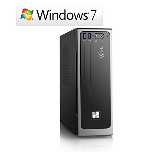 Mini PC CSL Mini-ITX i5-7500 / Win 7 Pro - Intel Core i5-7500 4x 3400 MHz, 240GB SSD, 8 GB DDR4, Intel HD 630, GigLAN, USB 3.1