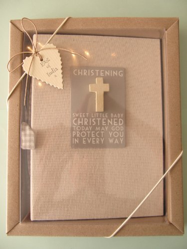 East of India Christening sweet little baby chritened today may god protect you in every way 6 x 4 photo album