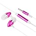 Produktbild Birugear Hot Pink 3,5 mm Metall Stereo Headset Freisprecheinrichtung Soft Gel Kopfhörer mit Mikrofon für Google Nexus 4, Nexus 10, Nexus 7, Nexus One