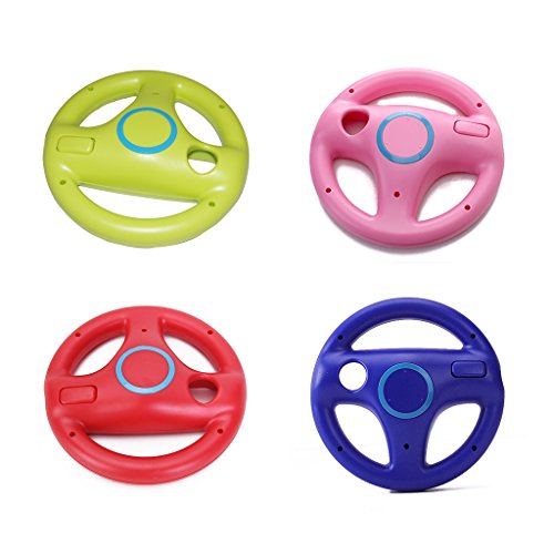 Preisvergleich Produktbild 4 Stück Lenkrad für Wii Mario Kart Racing Spiel Remote Controller