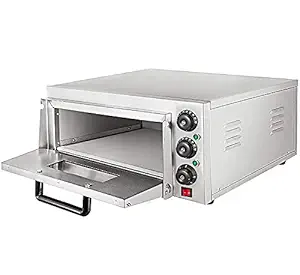 Queene Commercial Pizza Oven 2000W Stainless Steel Pizza Countertop and Snack Oven Multipurpose Oven for Restaurant Home Pizza and Commercial Use