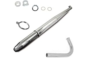 BISOMO Auspuff Spitztüte + Krümmer Dichtung Krümmermutter Simson Schwalbe KR51 Sperber Habicht Star SR4 Vogelserie