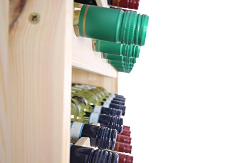 Weinregal Weinregal Holz Flaschenregal für 91 Flaschen RW-3-91 - 8