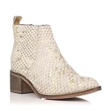 botas camperas mujer de verano 100% PIEL Gioseppo 46224-P, Botas Camperas para Mujer, Blanco, 41 EU