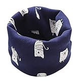Mitlfuny Unisex Baby Kinder Jungen Zubehör Säuglingspflege,Herbst Winter Jungen Mädchen Baby Cartoon Print Schal Baumwolle O Ring Halstücher