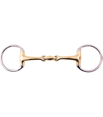 Mors Cheval NY Tack Mors De Filet Allemand Double Joint Argenté NY Tack