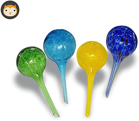 Plant Watering Globes, Auto Self-Watering for Plants, Easy to Use Automatic Plant Watering System, 4 Colours Pack (15cm)
