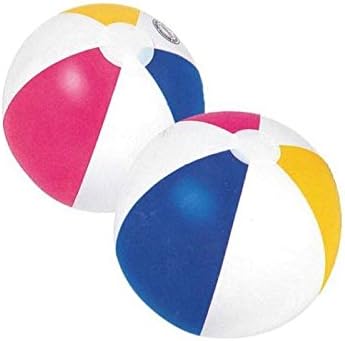 2 x 13" Beach Pool Ball Holiday Inflatable Large Beach Party Ball Fun Ball.