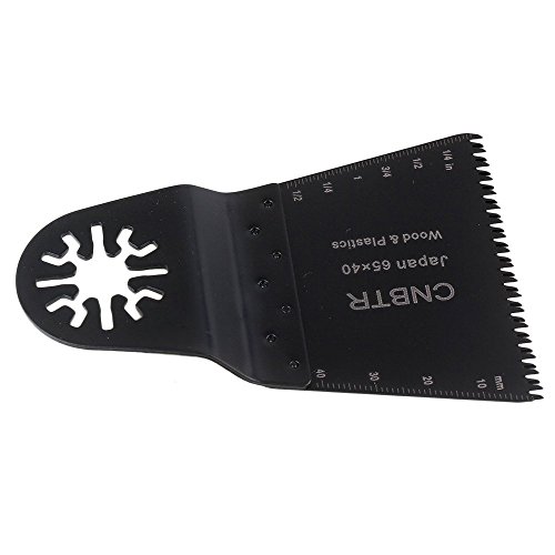 cnbtr schwarz kohlenstoffreicher Stahl Japan Zahn Form Universal oszillierendes Sägeblatt Multi Tools, schwarz - 3