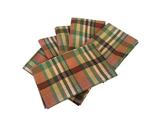Milano Home Autumn Green Set of 6 Cotton Napkins RS.349 (61.00% Off) - Amazon