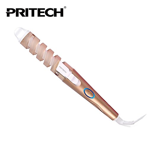 PRITECH Spiral Hair Curler Electric Ceramic Curling Irons Professional Hair Styler Tools