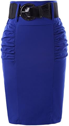 Elegant Women Vintage Floral Printed Bodycon Pencil Skirt 610