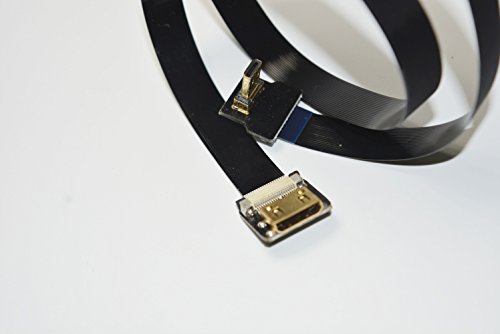 Neue schwarze FPV HDMI Kabel Micro Schnittstelle zu Mini-Schnittstelle für Gopro Sony A7SII A7RII A9 A6500 A6300 (eine umgekehrte Sockel A6000) Grad (Mikro männlichen Hdmi auf Mini Hdmi weiblich) 20CM - 3