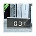 Produktbild MMSY LED Spiegel Wecker Digital Snooze Tischuhr Aufwachen Licht Elektronische Große Zeit Temperaturanzeige Dekoration Uhr (Color : Rectangle)