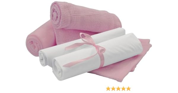 moses basket bedding set pink