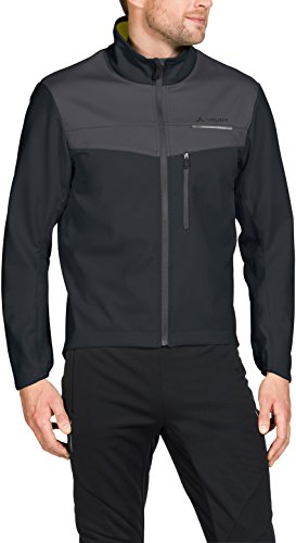 VAUDE - Chaqueta para Hombre Truia Softshell Jacket, Otoño-Invierno, Hombre, Color Phantom Black, tamaño Small - VAUDE