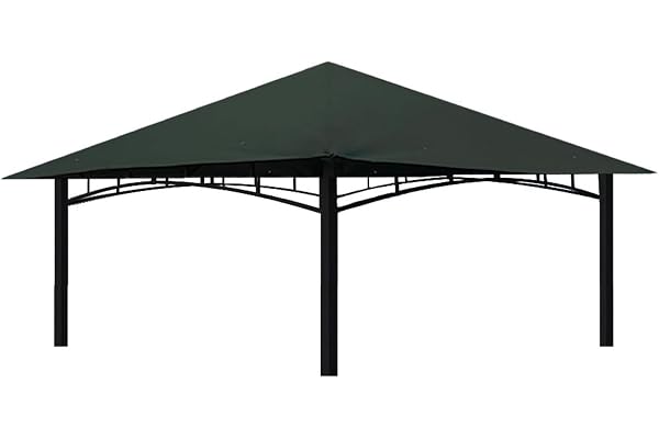 freigarten.de Toit de rechange pour tonnelle de 3 x 3 m - Sable antique - Imperméable - Matériau : panama en PVC, souple, 370 g/m², ultra résistant, modèle 3 (anthracite)