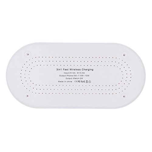 Preisvergleich Produktbild Zdmathe Qi Approved iPhone X, iPhone 8, iPhone 8 Plus, Apple Watch kabelloses Ladegerät Pad, AirPower Wireless Charger