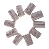  Hellery 10 Stück Knüpfwolle Knüpfpaket - Wolle - Schurwolle für Knüpfteppich - Beige