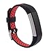 Produktbild Band für Fitbit Versa,BEETEST Mode Silikon Sport Atmungsaktiv Ersatz Armband Smart Armbanduhr Armband Band für Fitbit Alta HR Smartwatch Schwarz + Rot