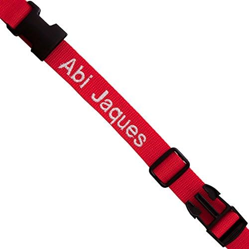 luggage strap personalised red