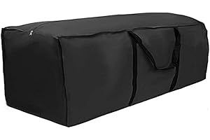 Beenle-Icey Sac de Rangement pour Coussin de Jardin,210D Oxford Tissu,Housses de Coussin d'Extérieur,Sac de Transport Hydrofuge pour Coussins avec Poignée (173x76x51cm)