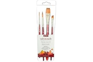 PRINCETON ARTIST BRUSH CO. Princeton VELVETOUCH, Series P3950, Pro Set mit 4 Pinseln