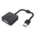 Produktbild ICZI vergoldet 1080P USB 3.0 auf VGA Adapter mit anti-interference magnetischer ring male zu female, für Windows 10/7/8/8.1/XP/Vista (Schwarz)