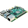 Raspberry Pi 4 Modèle B 4 Go ARM-Cortex-A72 4 x 1,50 GHz, 4 Go de RAM, WLAN-AC, Bluetooth 5, LAN, 4 x USB, 2 x Micro HDMI