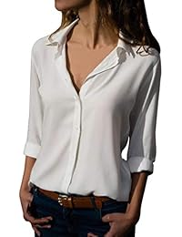 camisas blancas mujer amazon