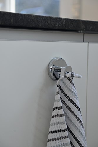 OCTOPUS – Saugnapf Haken, Mehrzweckhaken mit Saugnapfhalter – Saughaken Abnehmbarer Duschaufhänger für Handtuch, Bademantel, Mantel, Loofah … Stark, Design & Müheloser Installations-Saughaken (X 3) - 4