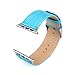 Produktbild Xihuan für Apple Watch Armband, Soft Leder Ersatz Uhrenarmbänder für 42mm iWatch Serie 3/ Serie 2/ Serie 1(Blau)