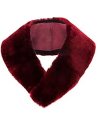 Zerimar Cuello mouton de pelo Color Burdeos