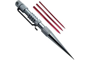 Knotters Tool II by Jig Pro Shop ~ Marlin Spike for Paracord, Leather, & Other Cords (Stainless w/Red)